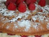 Recette Gâteau à la framboise, à la farine complète