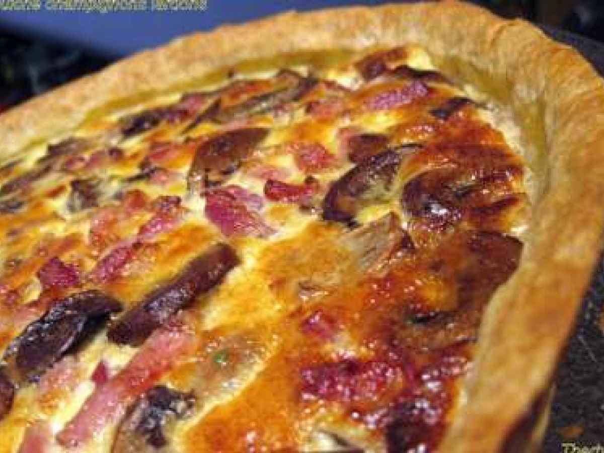Quiche avec champignon, lardons 4 recettes sur Ptitchef