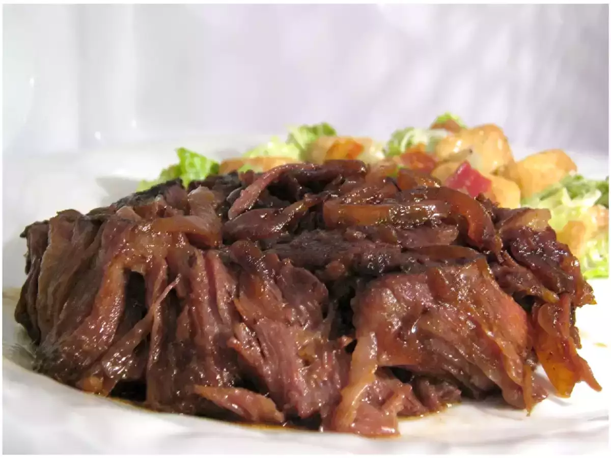 Recette Rôti de boeuf braisé au gingembre