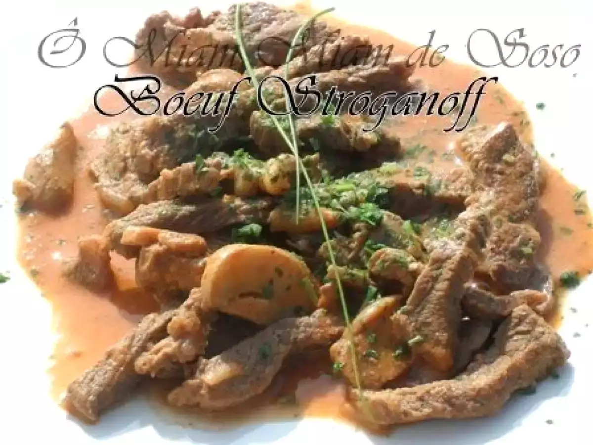 Recette Boeuf stroganoff