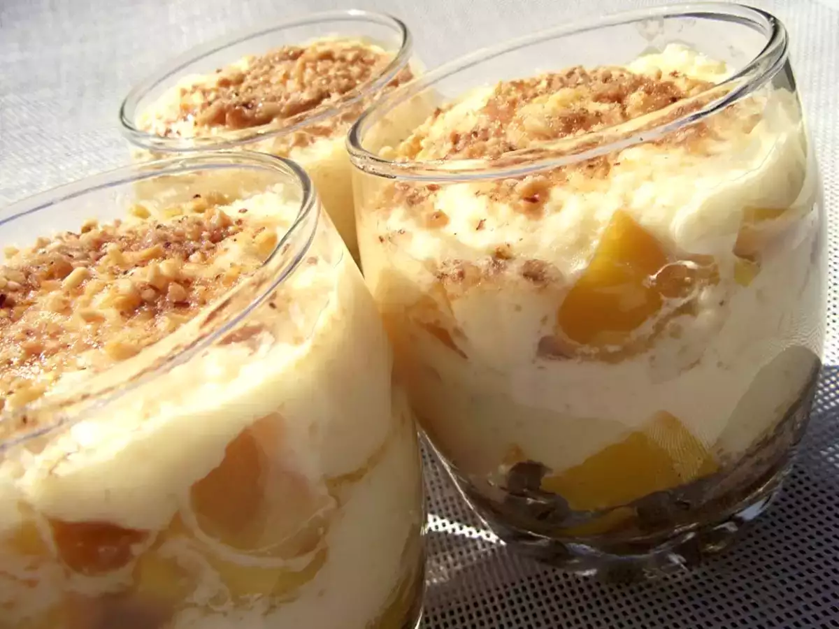 Recette Tiramisu pêche et chocolat blanc