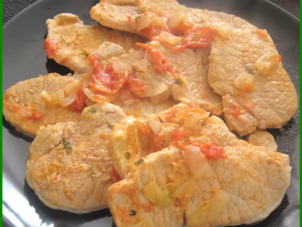 Recette Escalopes de porc à la portugaise