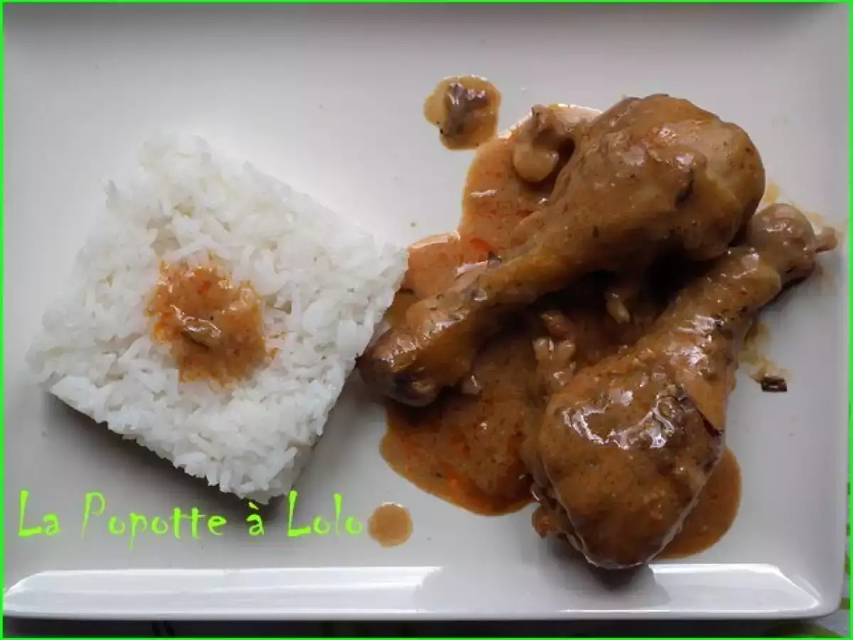 Recette Poulet aux écrevisses au vin de bourgogne