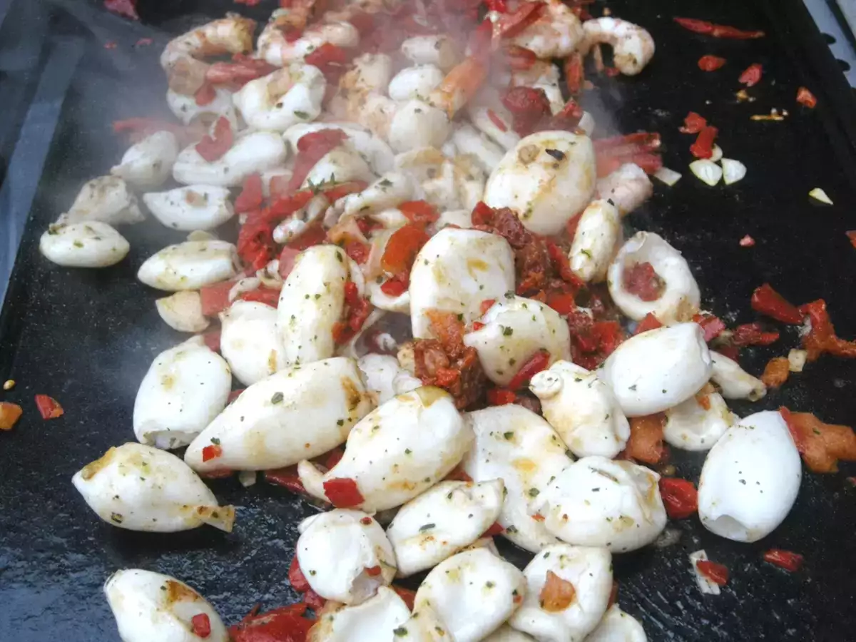 Recette Encornets aux piquillos