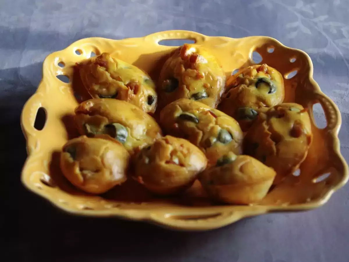 Recette Madeleines jambon et olives