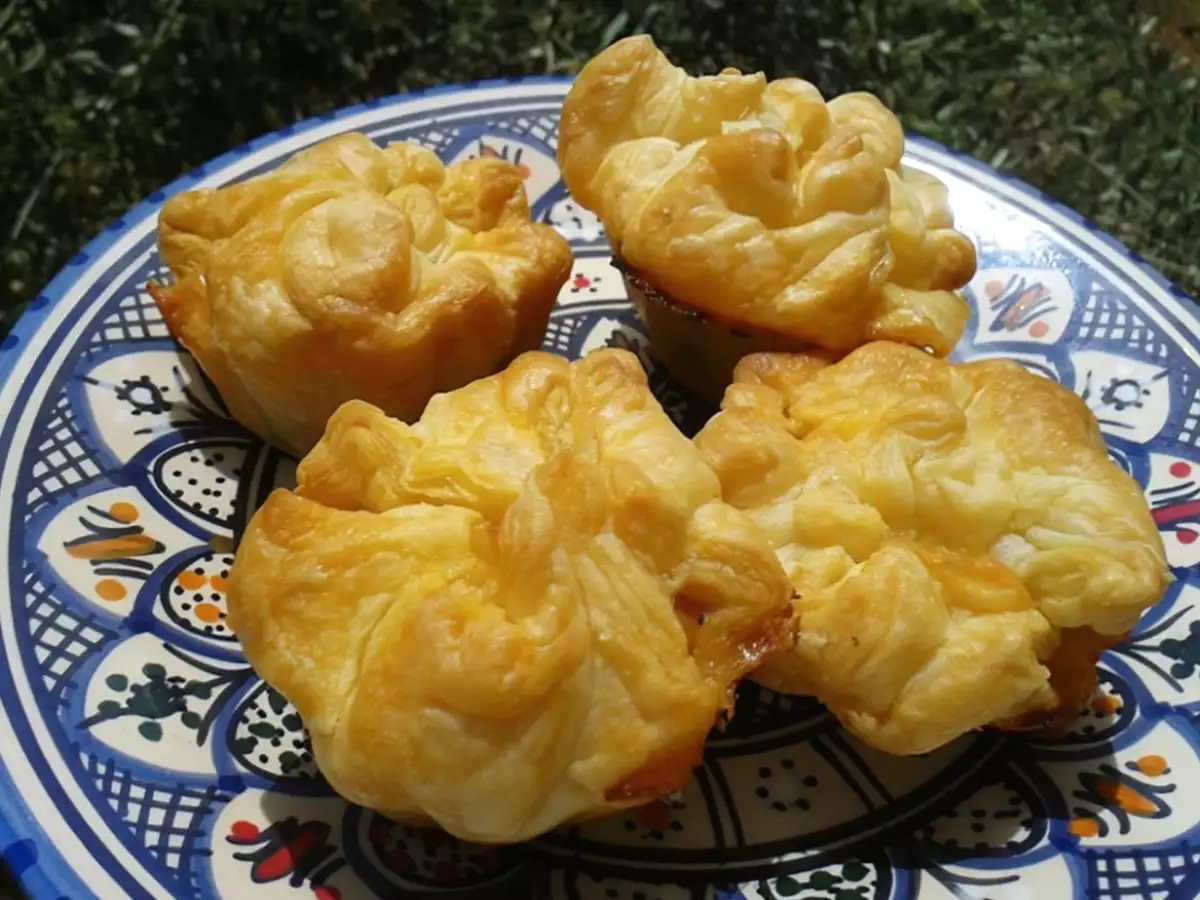 Recette Petits cakes feuilletés aux légumes du soleil