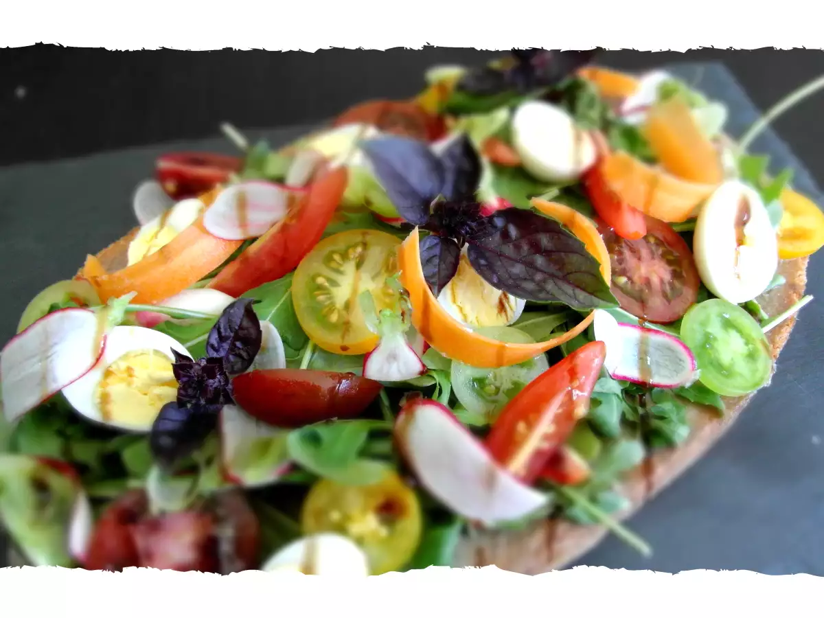 Recette Bruschetta anchoïade et légumes croquants