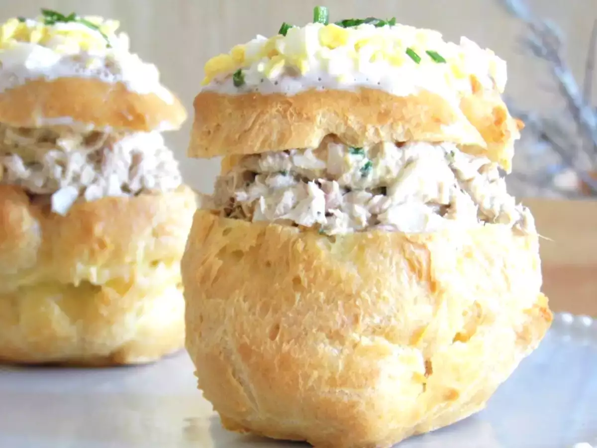 Recette Profiteroles (choux) au thon mimosa