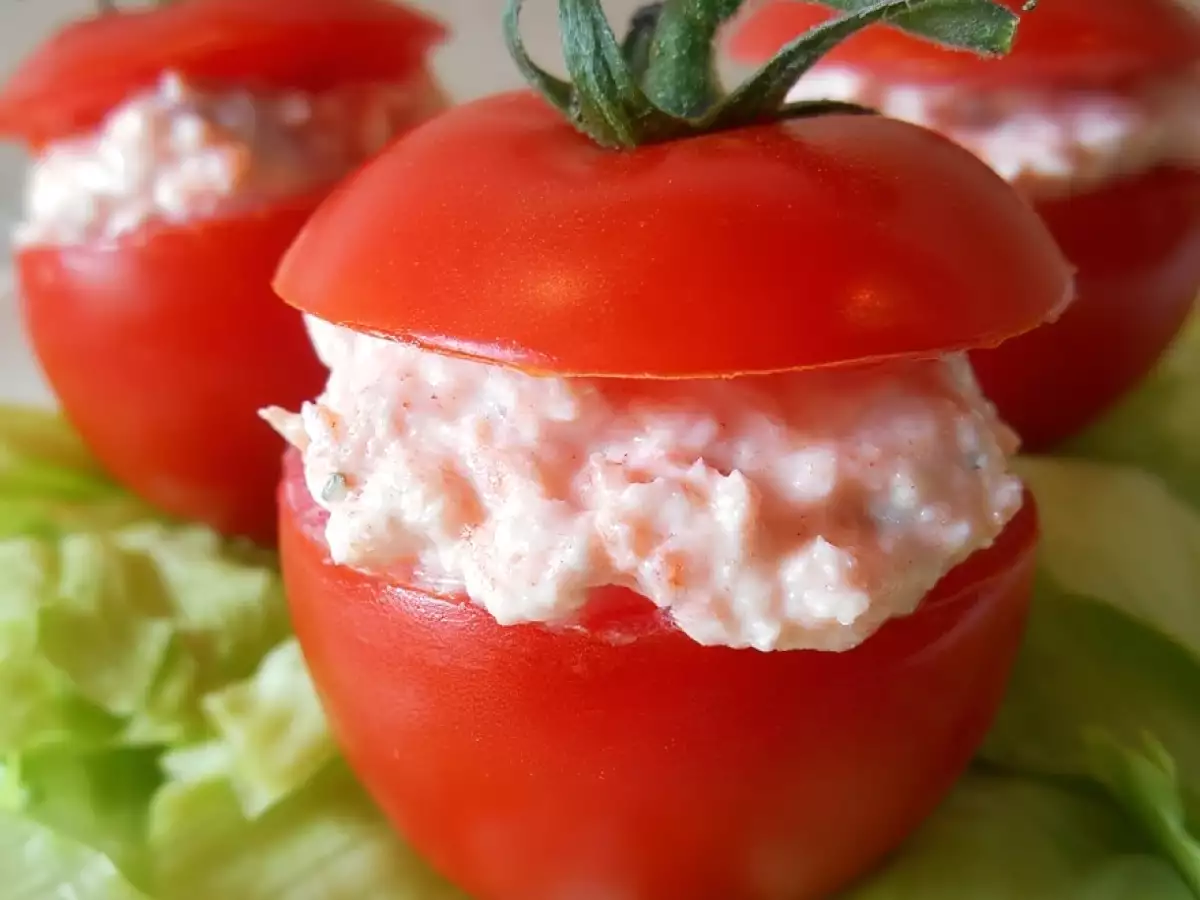 Recette Tomates cocktail farcies au saumon fumé