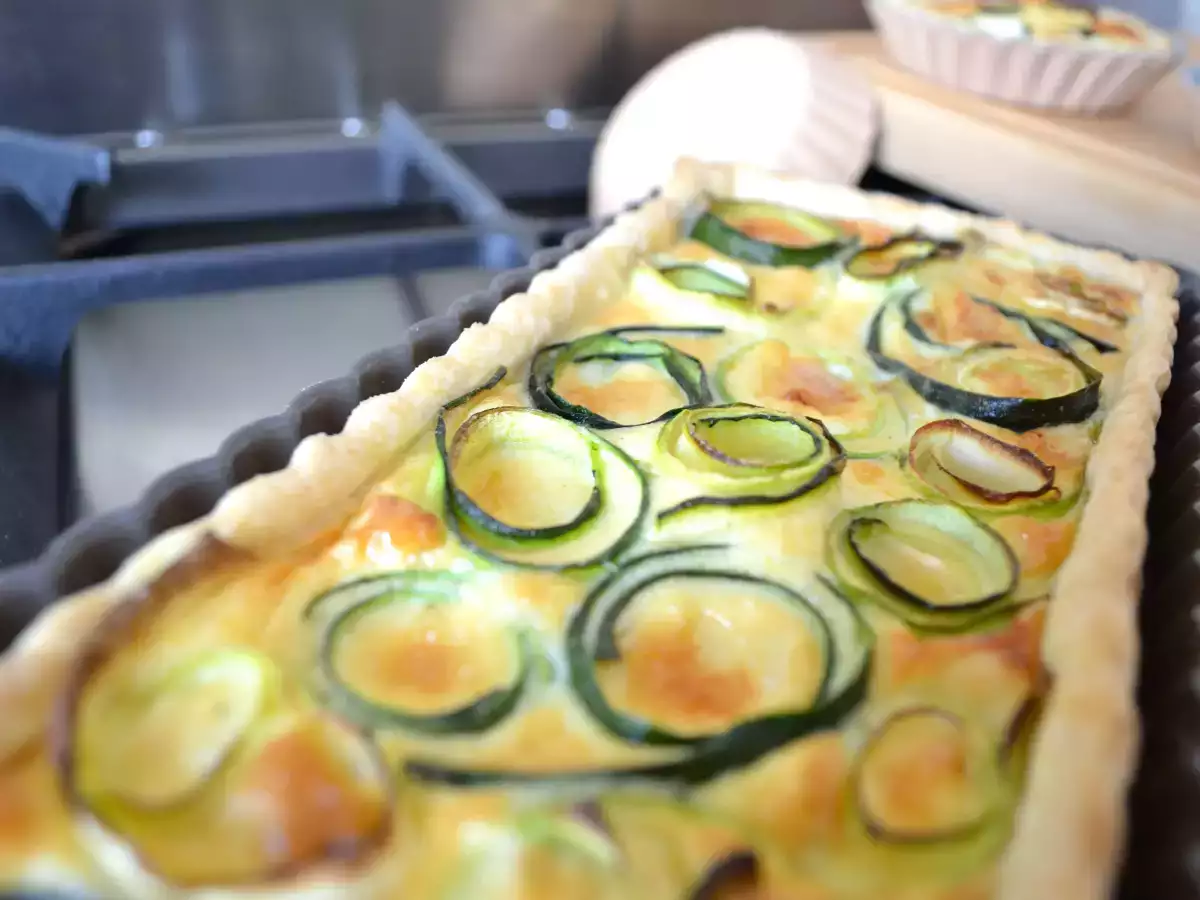 Recette Quiche à la courgette et fromage de brebis