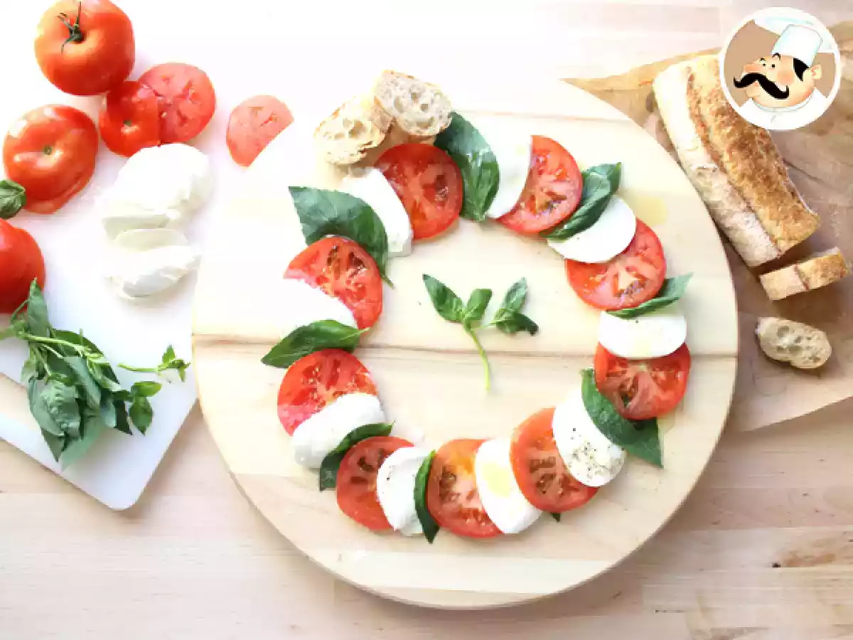 Recette Salade caprese - tomates mozzarella