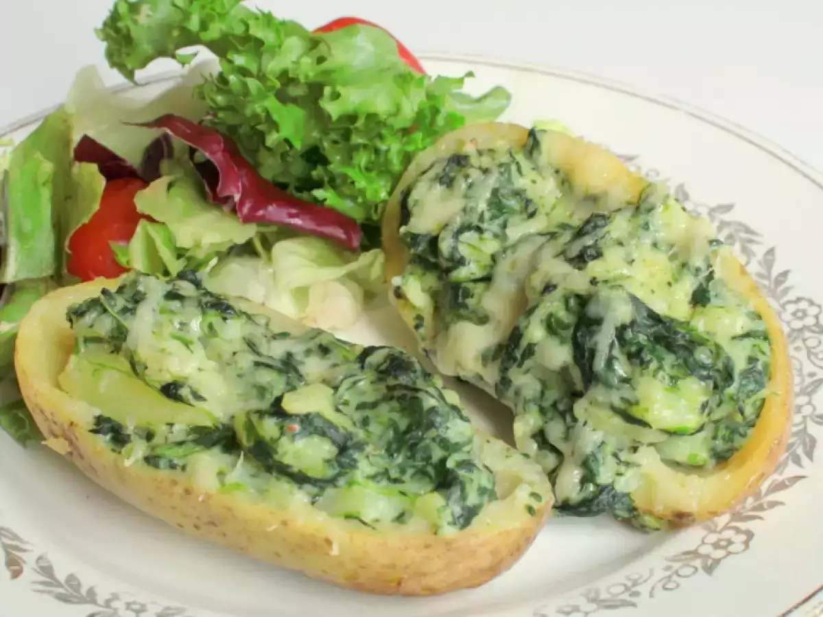 Recette Pommes de terre farcies à la florentine