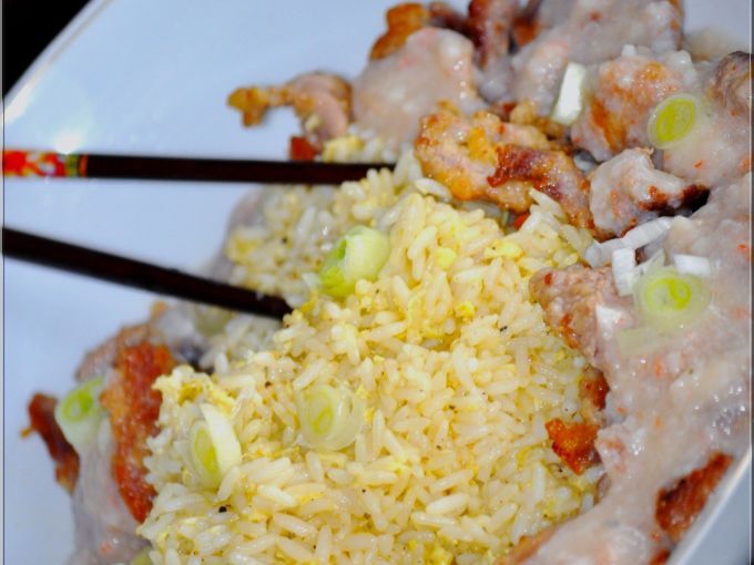 Crevettes, riz pilaf et sauce curry - Recette Ptitchef
