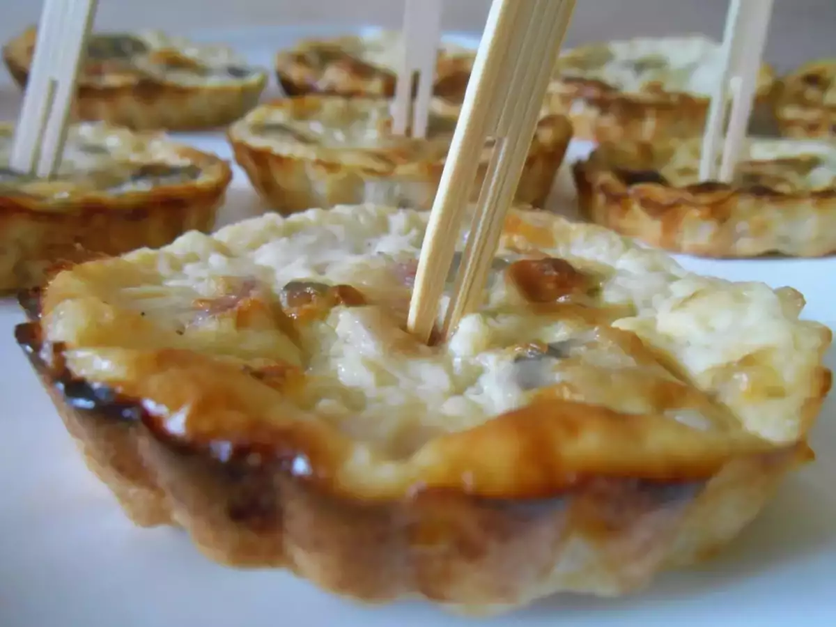 Recette Mini quiches sans pâte jambon & champignon