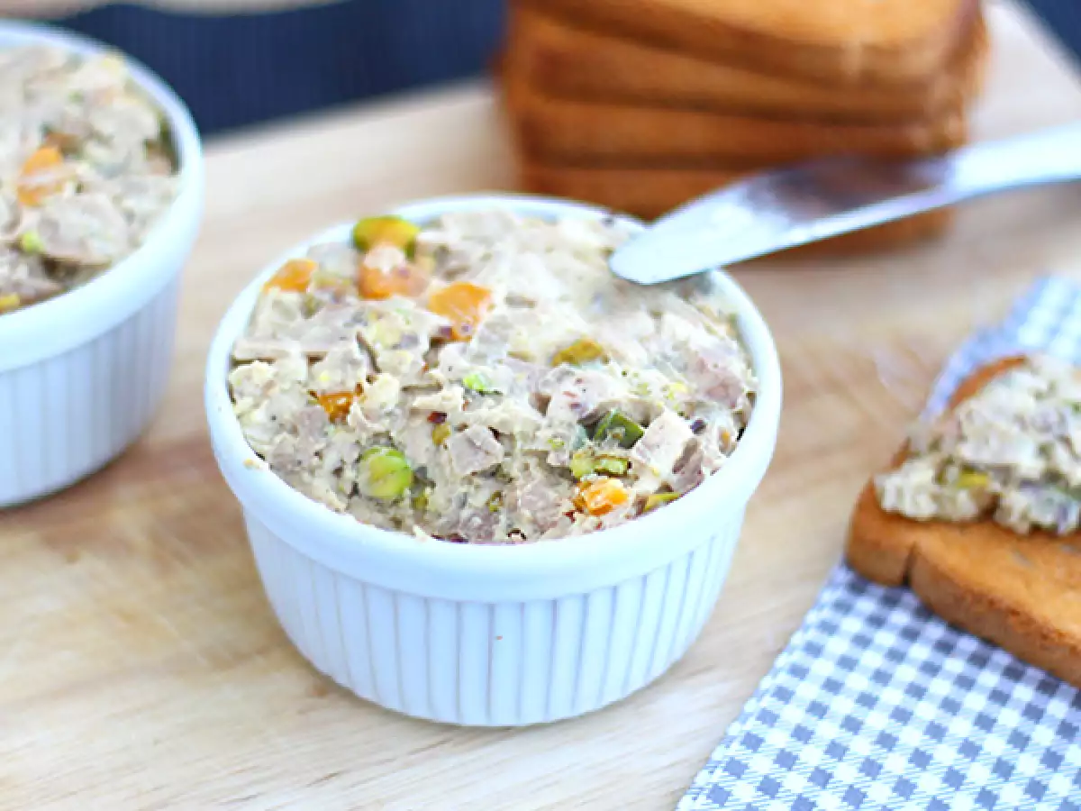 Recette Rillettes de poulet moutarde pistache