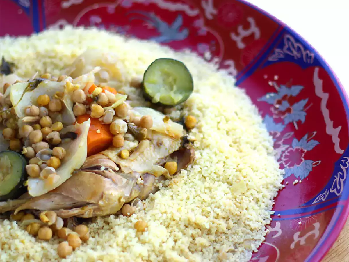 Recette Couscous marocain traditionnel au poulet