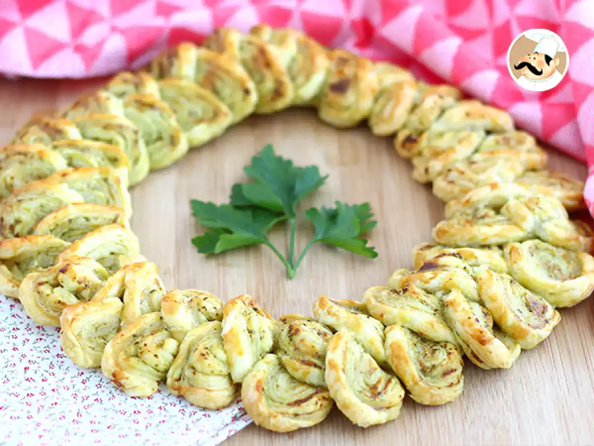 Recette Couronne feuilletée au pesto pour l'apéritif