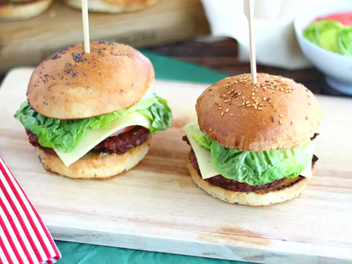 Recette Burger végétarien aux haricots rouges