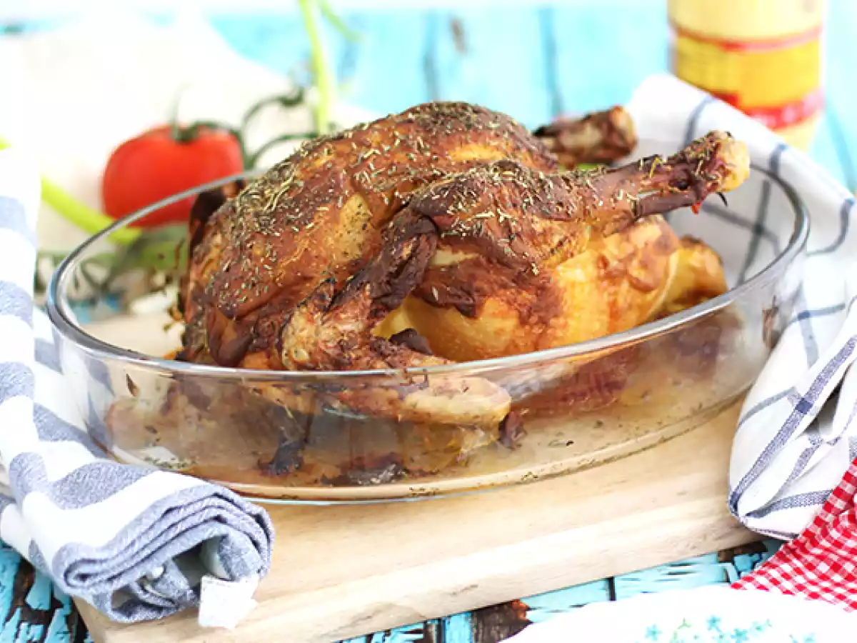 Recette Poulet en croûte de moutarde et herbes de provence