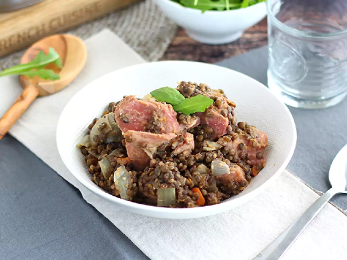 Recette Petit salé aux lentilles