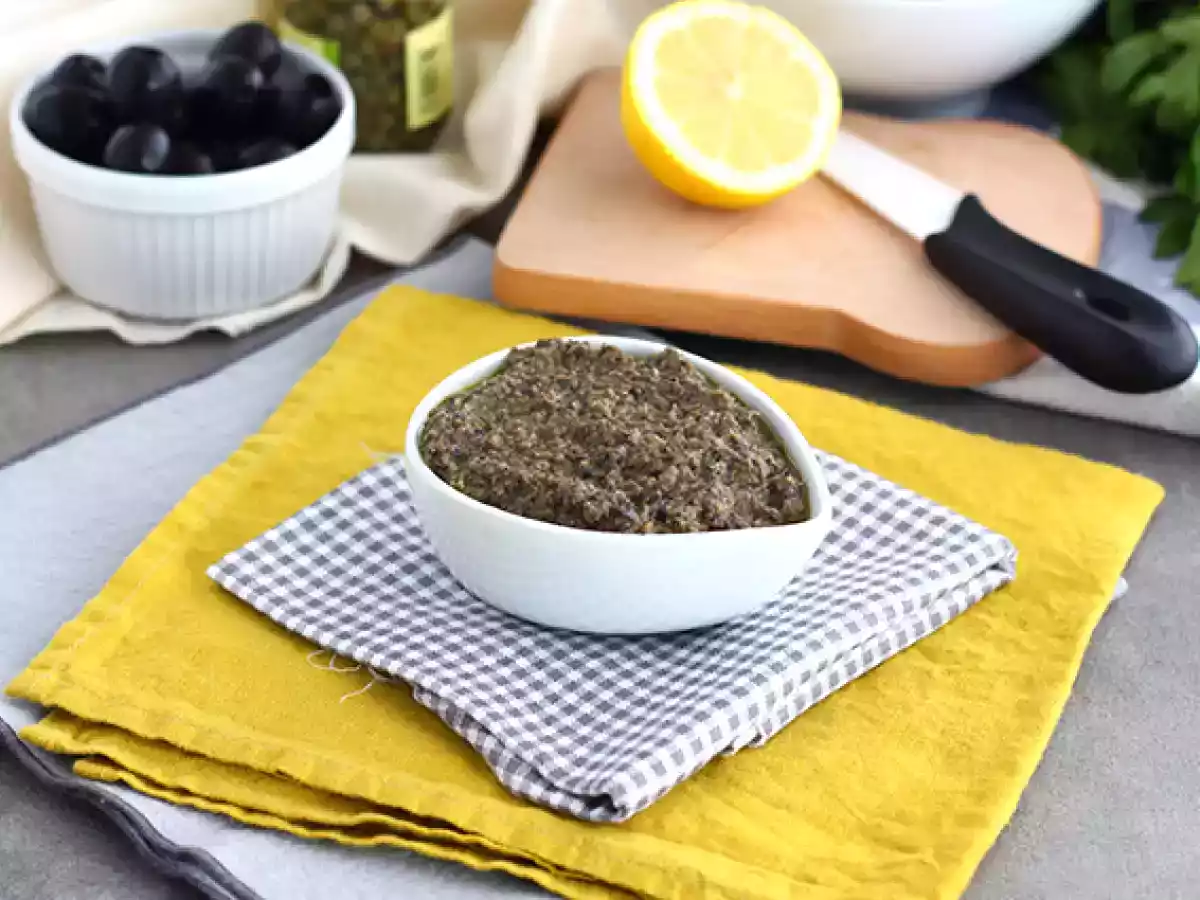 Recette Tapenade rapide aux olives noires