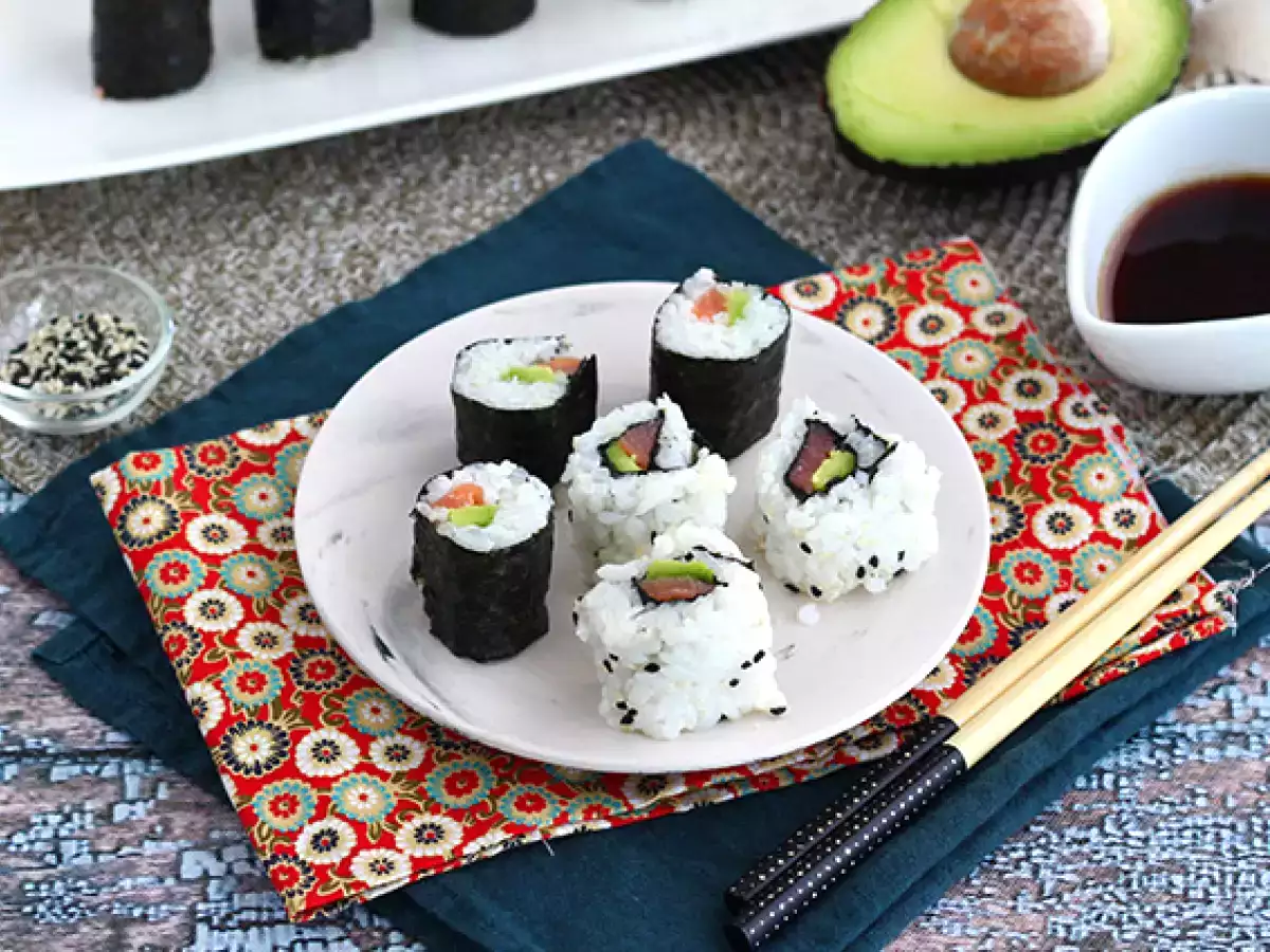 Recette Makis au saumon fumé et avocat
