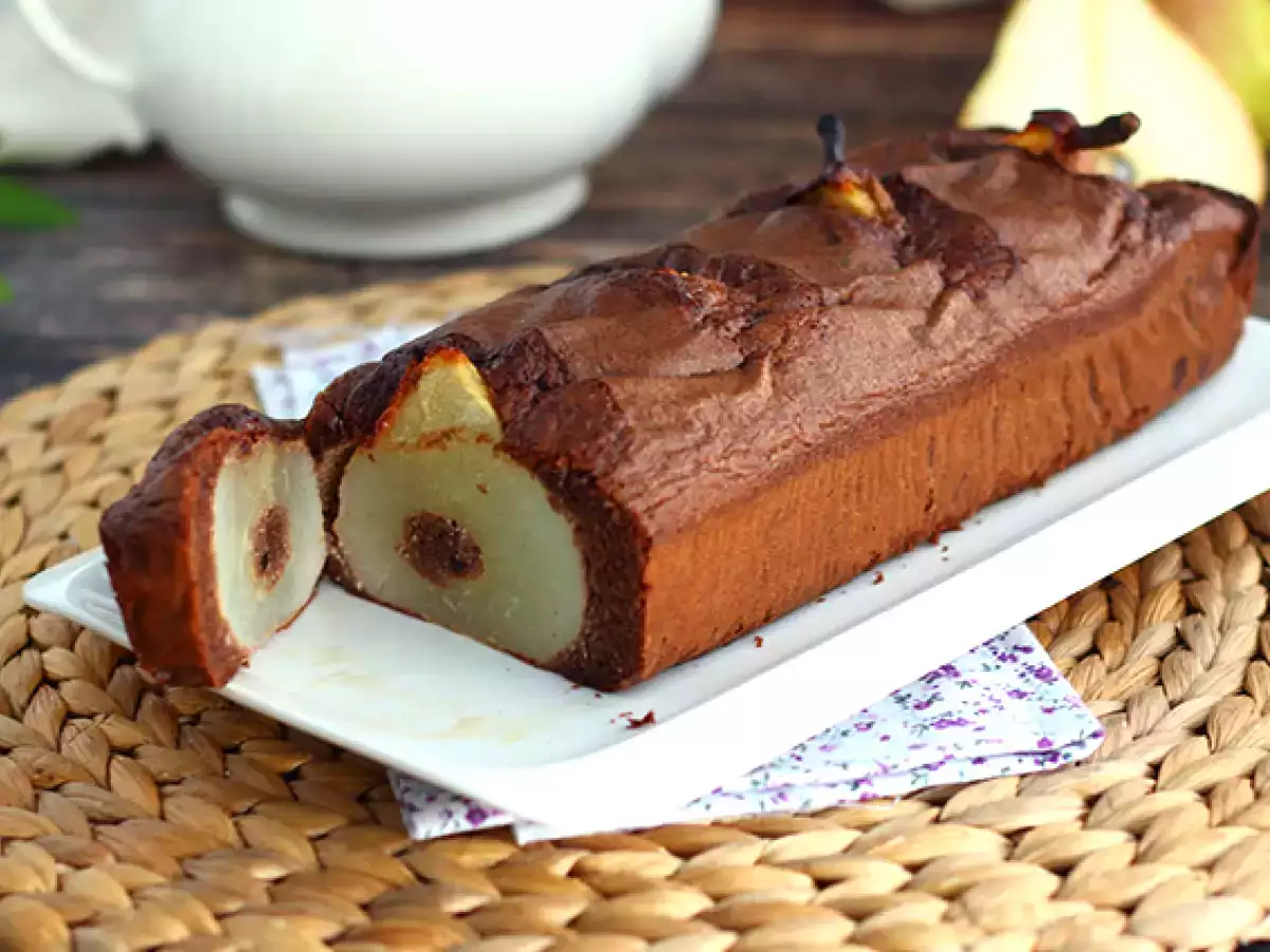 Recette Cake au chocolat et aux poires