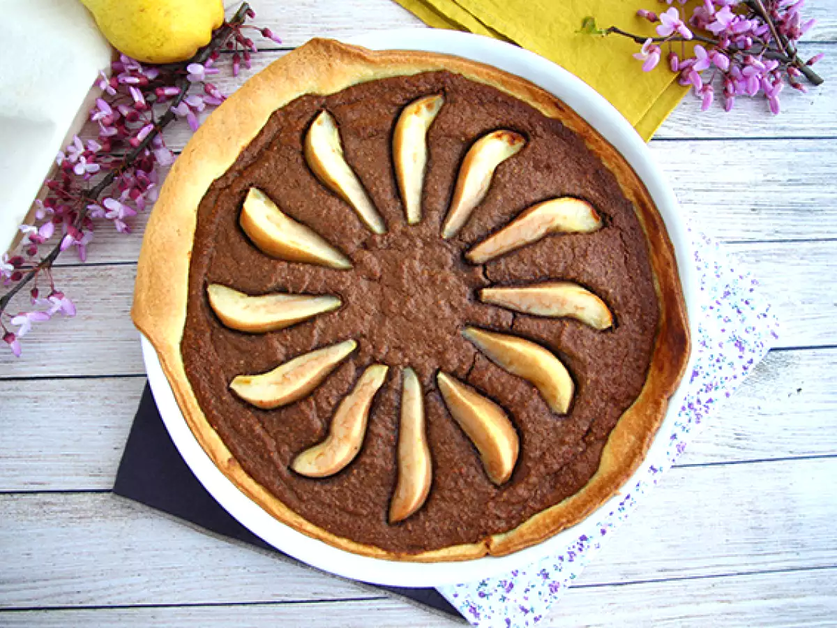 Recette Tarte à la poire et au chocolat