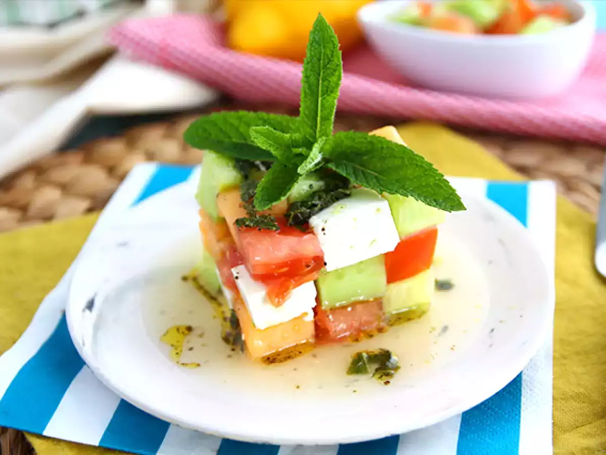 Recette Salade rubik's cube