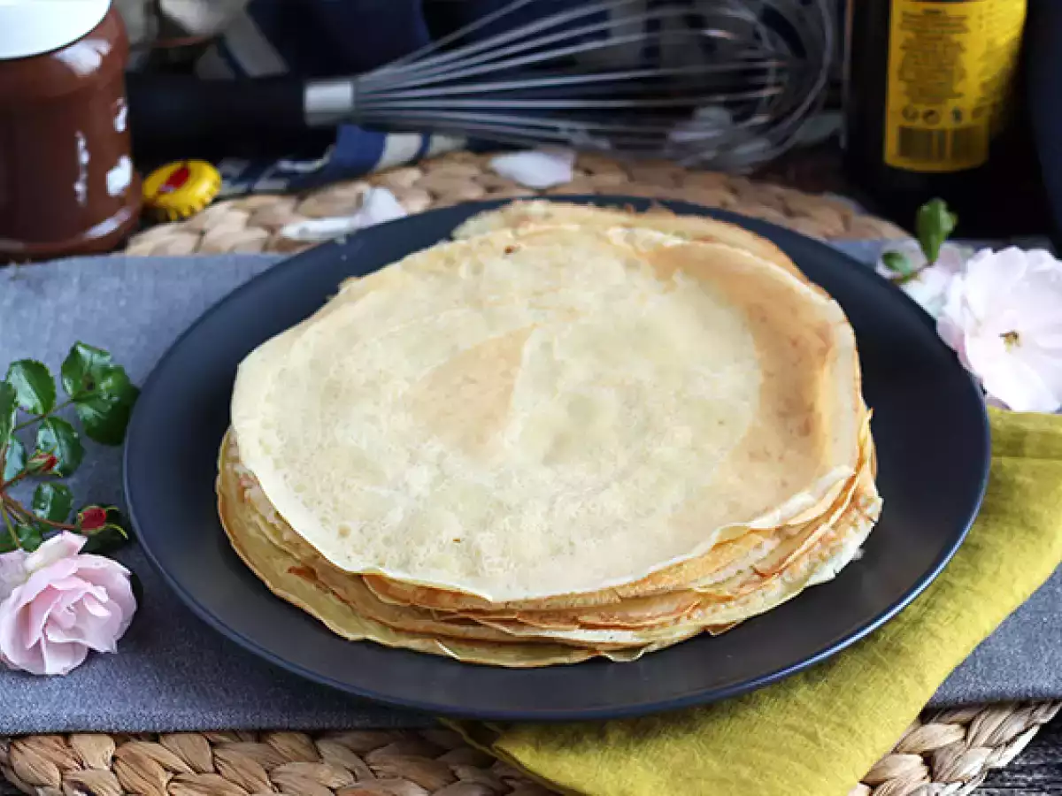 Recette Pâte à crêpes à la bière blonde