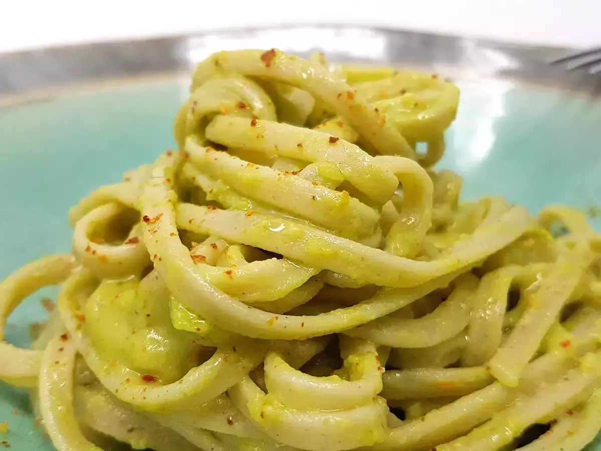 Recette Spaghettis à l'avocat
