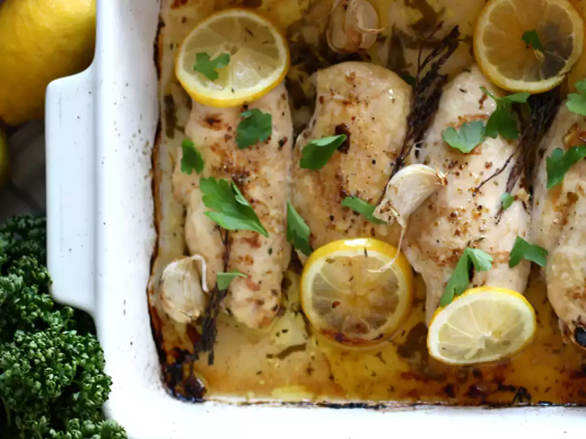 Recette Poulet au citron au four