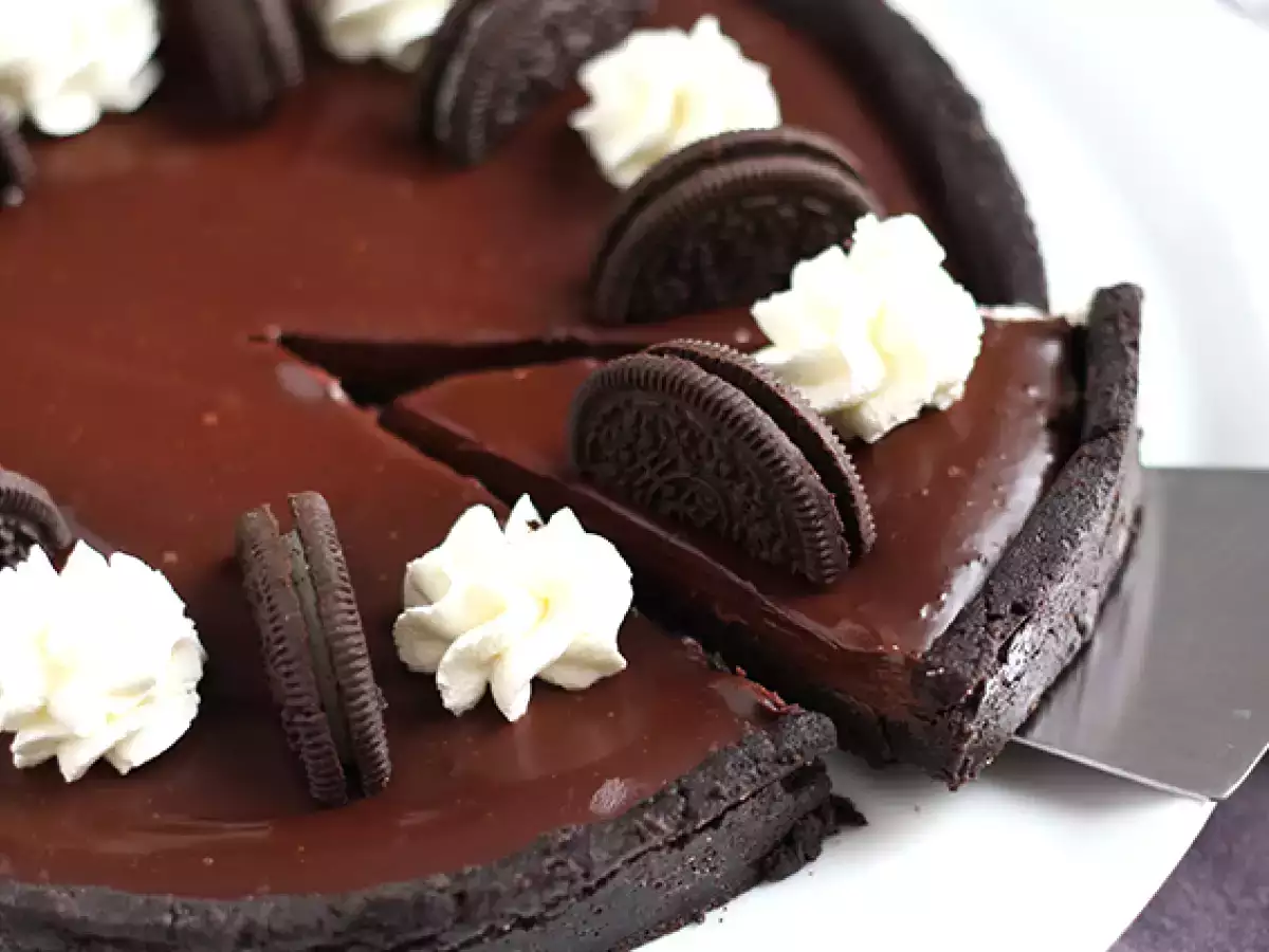 Recette Tarte oreo et chocolat sans cuisson