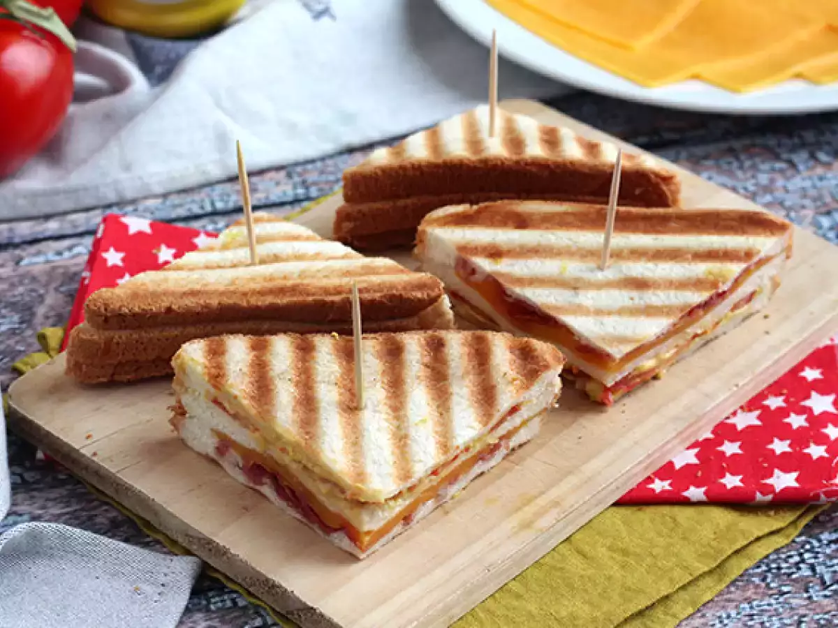 Recette Club sandwich à l'américaine
