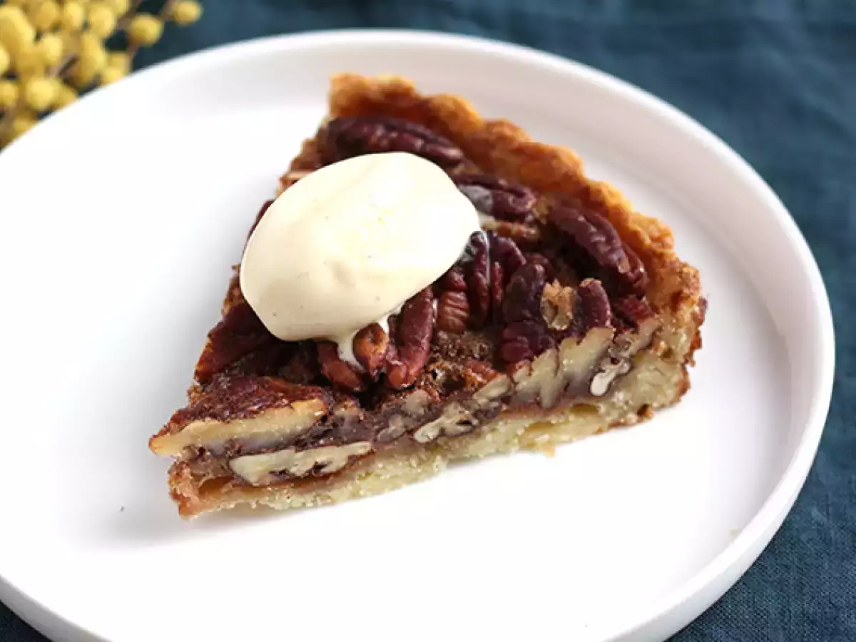 Recette Tarte à la noix de pécan - pecan pie