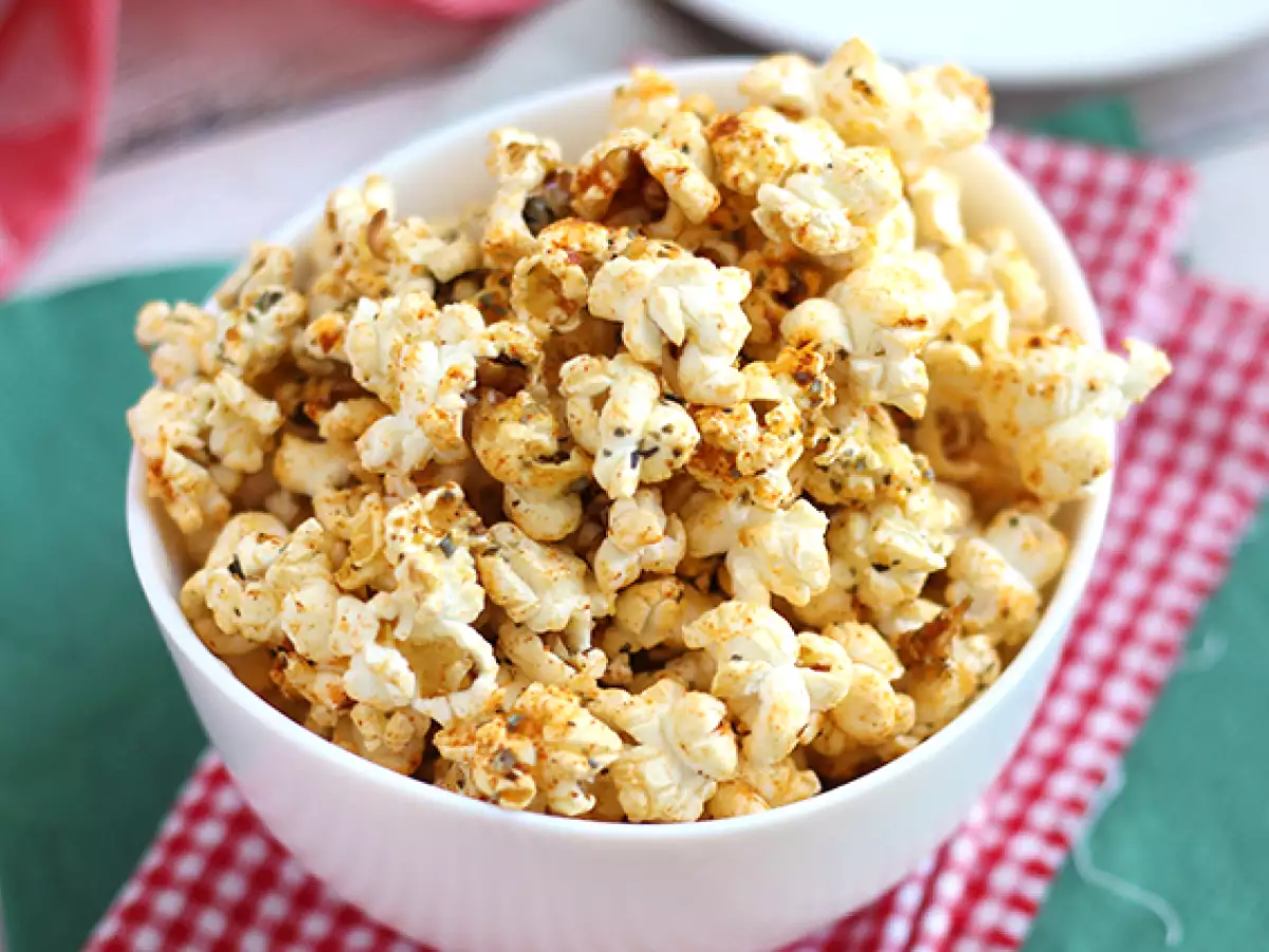 Recette Pop corn saveur pizza