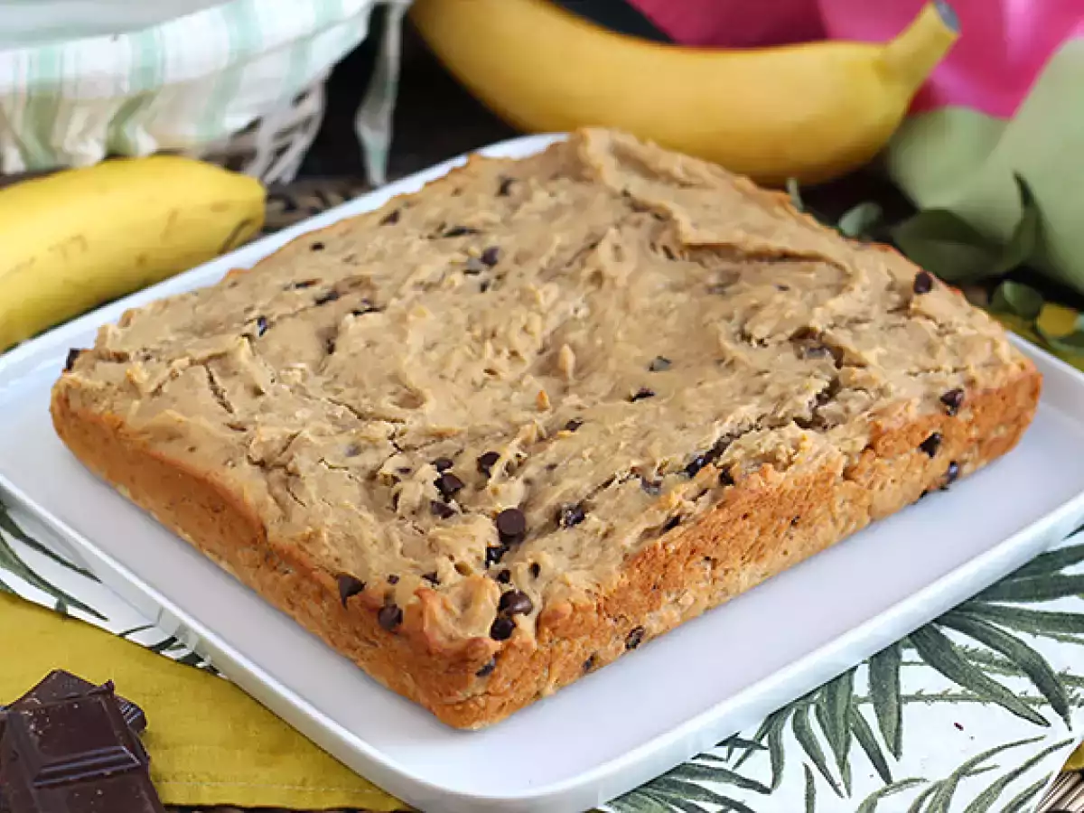 Recette Gâteau aux bananes et pépites de chocolat - vegan et sans gluten