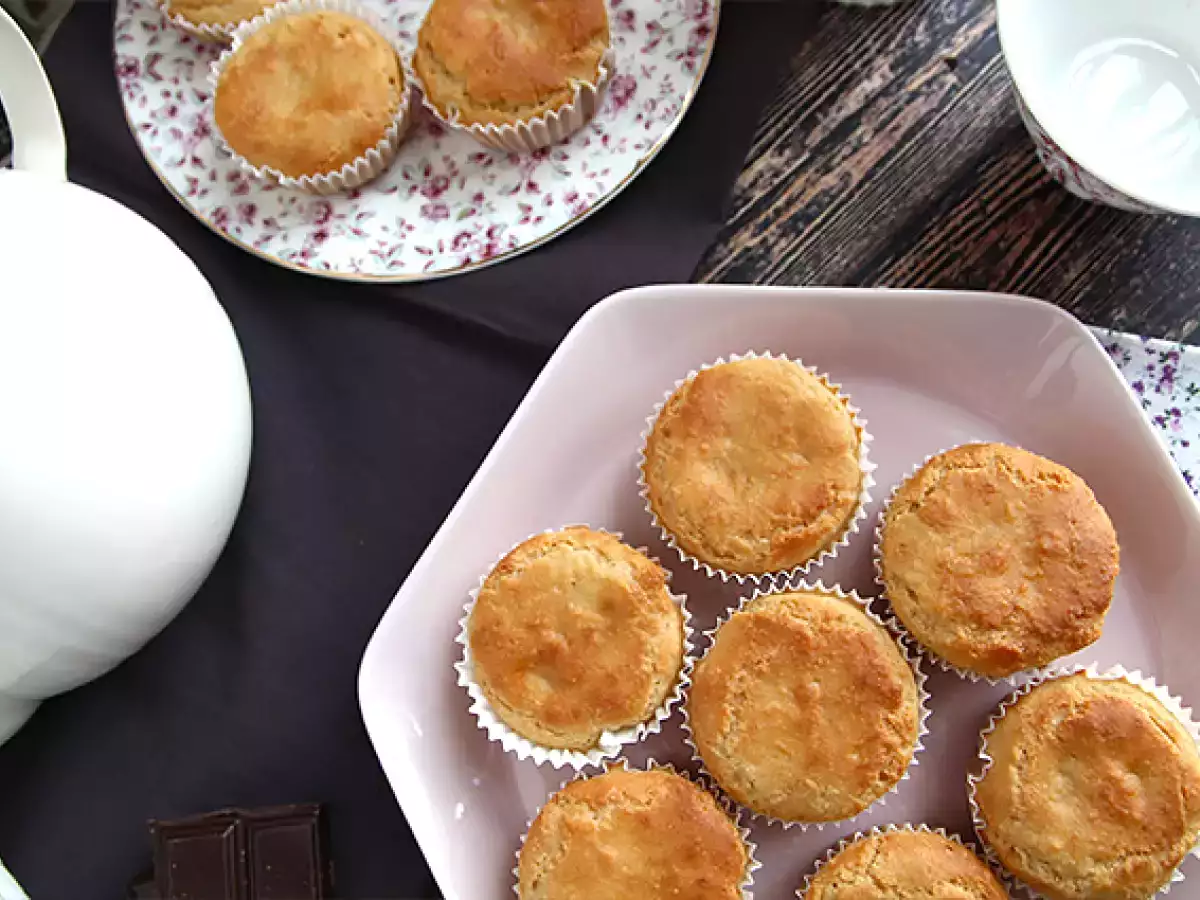 Recette Muffins au coeur chocolaté - vegan et sans gluten