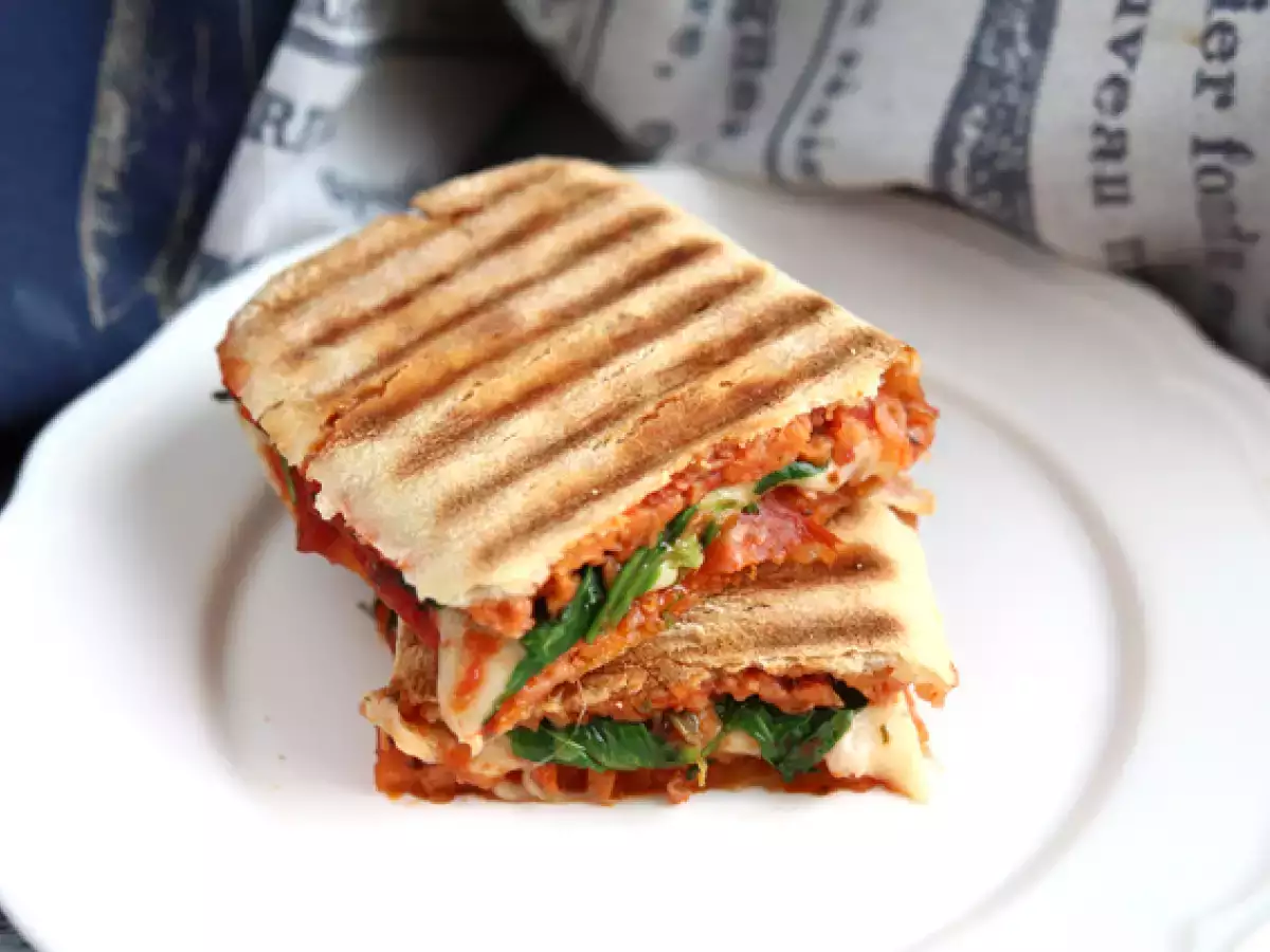 Recette Panini chorizo emmental