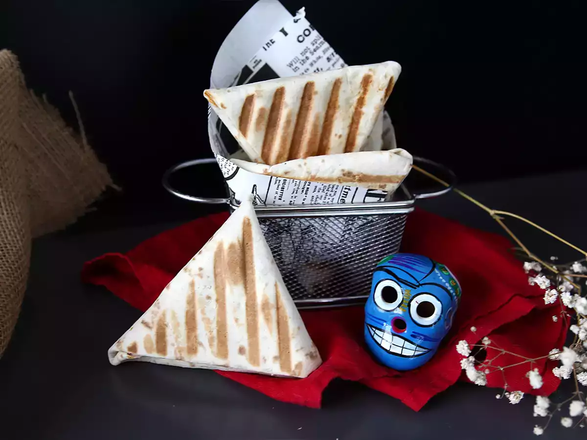 Recette Tacos samoussas à la viande hachée