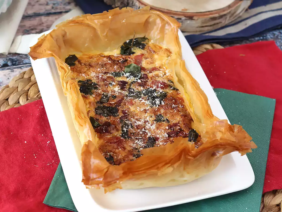 Recette Tarte filo à l'italienne rapide