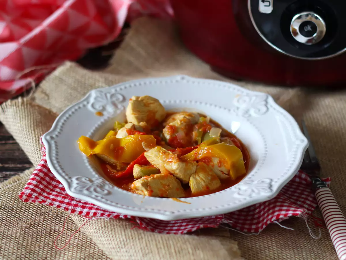 Recette Poulet basquaise express au cookeo