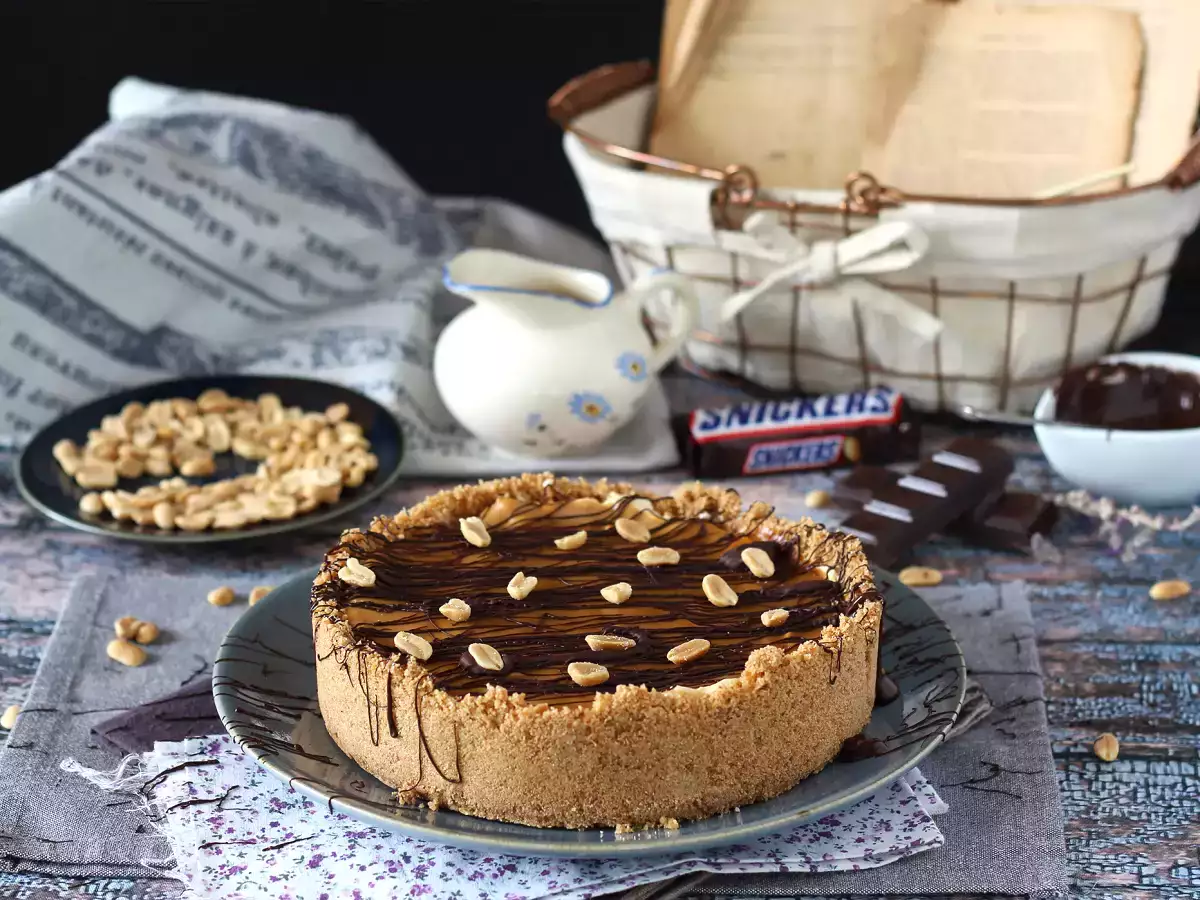Recette Cheesecake façon snickers extra gourmand
