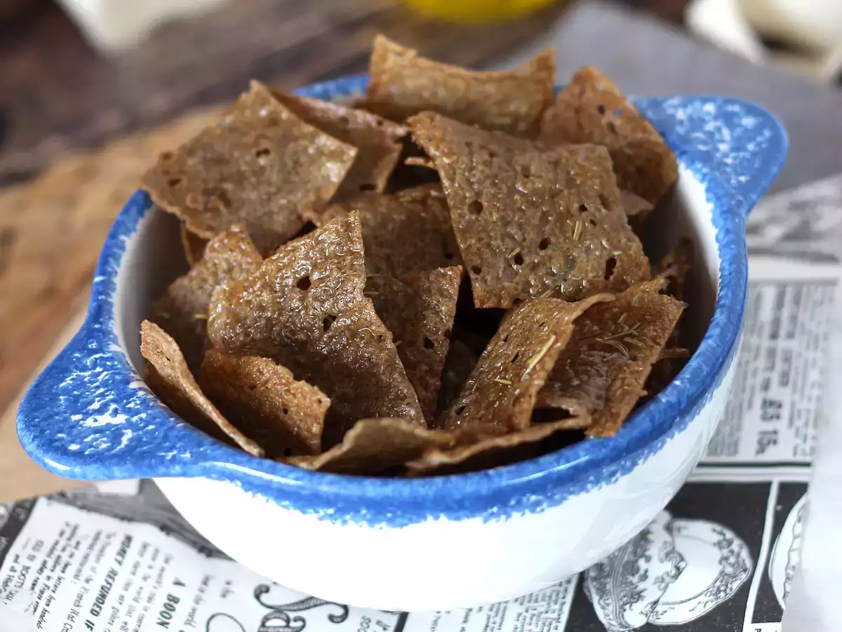 Recette Chips aux galettes de sarrasin: parfait pour l'apéritif!