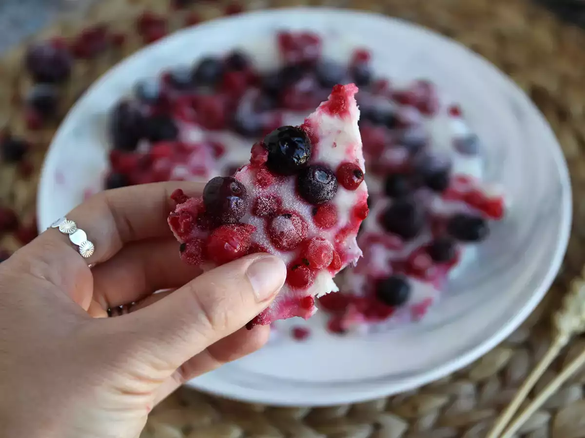 Recette Barres de yaourt glacé aux fruits rouges