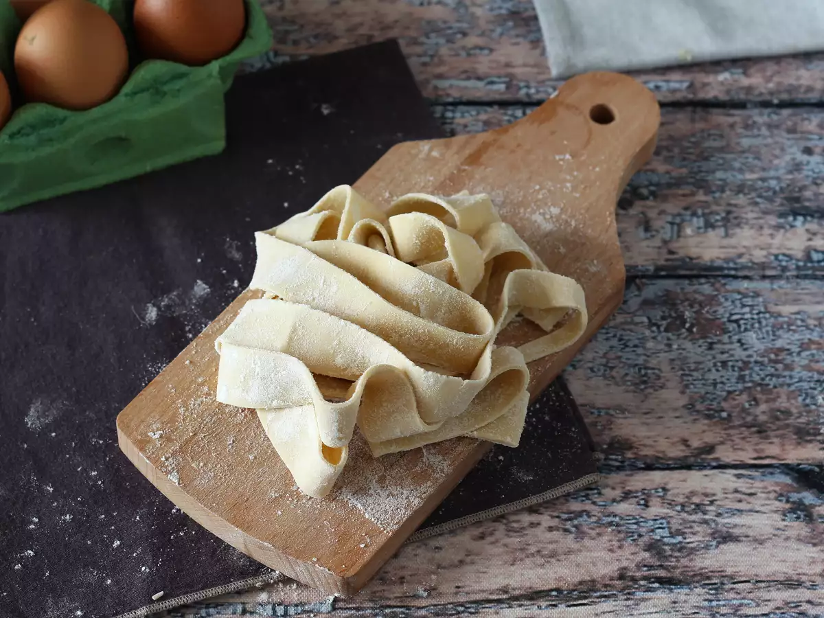 Recette Comment faire des pâtes maison : les pappardelle (tagliatelle larges)