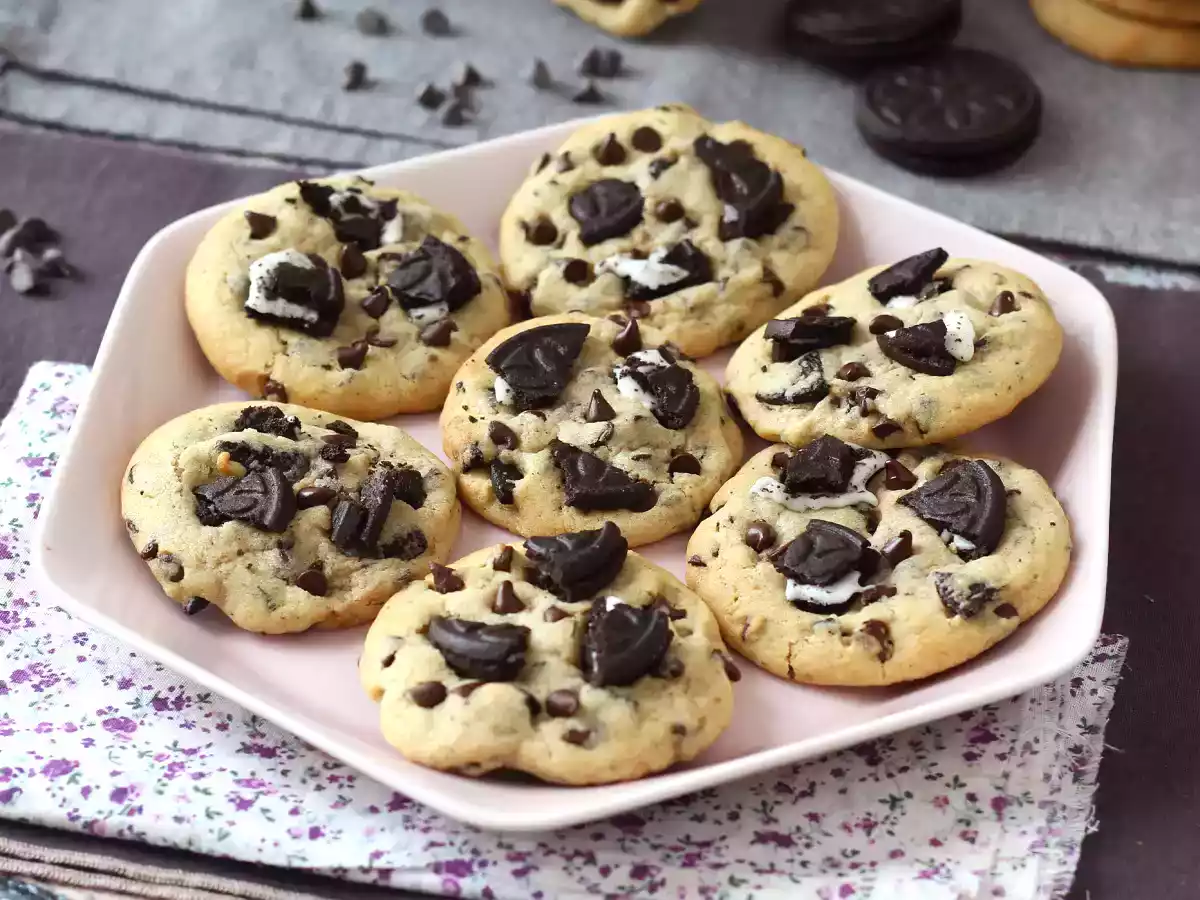 Recette Cookies super gourmands aux oreo !