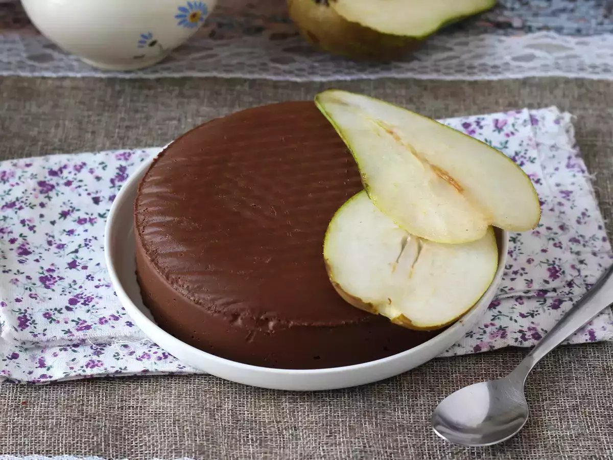 Recette Fudge poire chocolat, le dessert super facile à faire avec seulement 2 ingrédients!