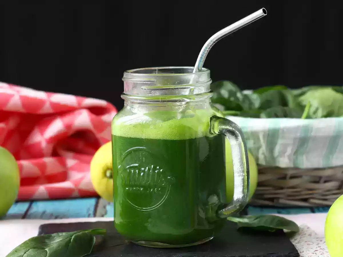 Recette Jus vert détox sans extracteur, pour un max de vitamines!