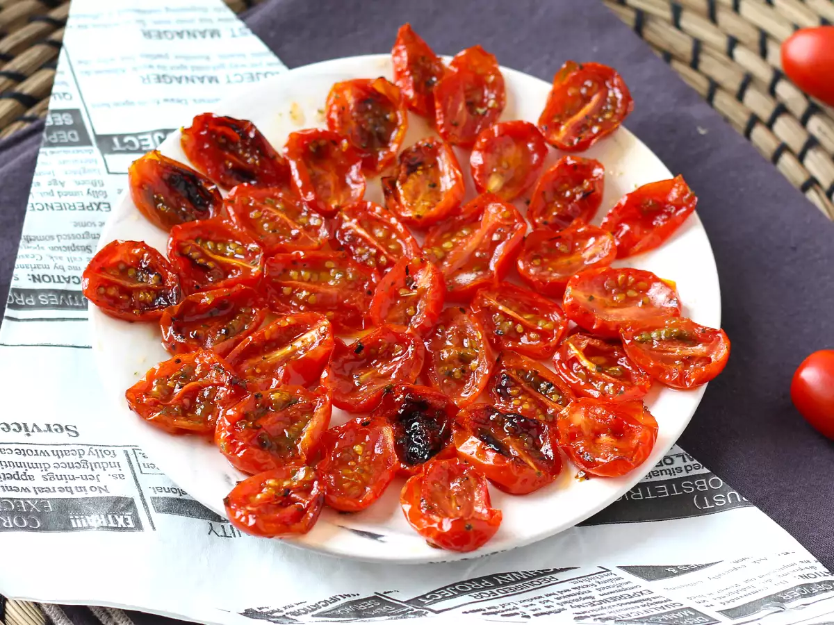 Recette Tomates confites au air fryer